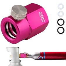 Quick Connect CO2 Refill Adapter for Soda Maker Pink CO2 Cylinder, CGA320 CO2...