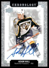 2018-19 Upper Deck Chronology Franchise History Autos Adam Hall - Auto Nashville