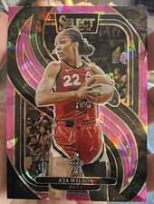 2025 WNBA Select A'Ja Wilson Pink Ice Premier Level #131 Las Vegas Aces