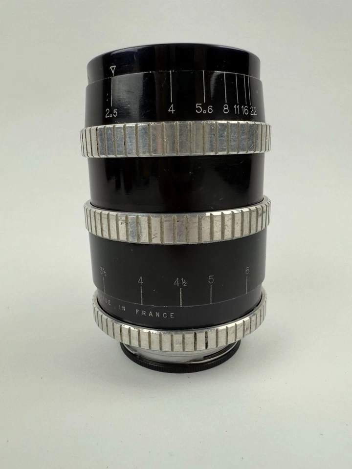 P. Angenieux Paris 90mm 1:2.5 Black Exakta Mount Lens Type Y12 #372730 W/ Caps - Image 2 of 4