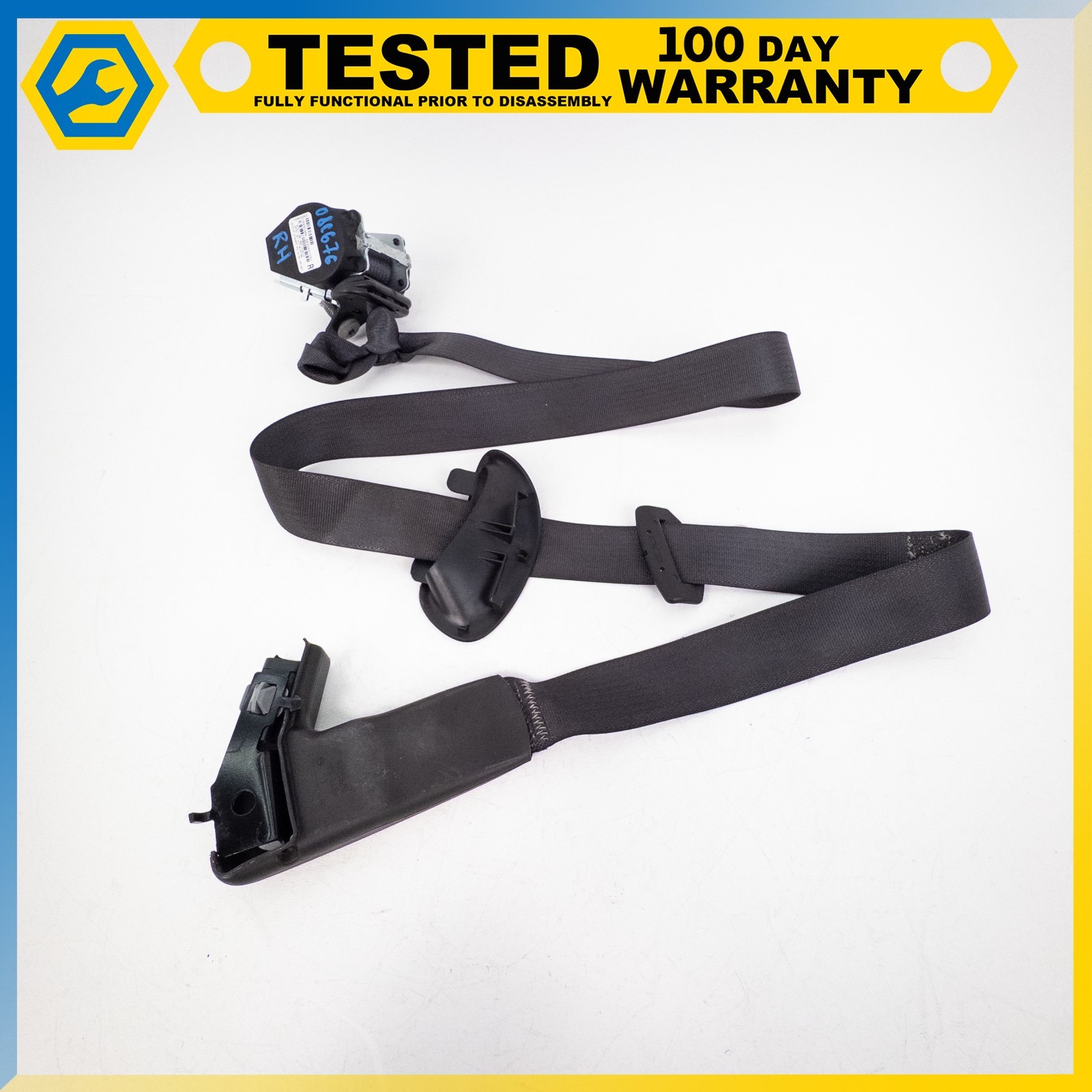 06-13 CHEVROLET CORVETTE C6 FRONT RIGHT PASSENGER SIDE SEAT BELT RETRACTOR OEM