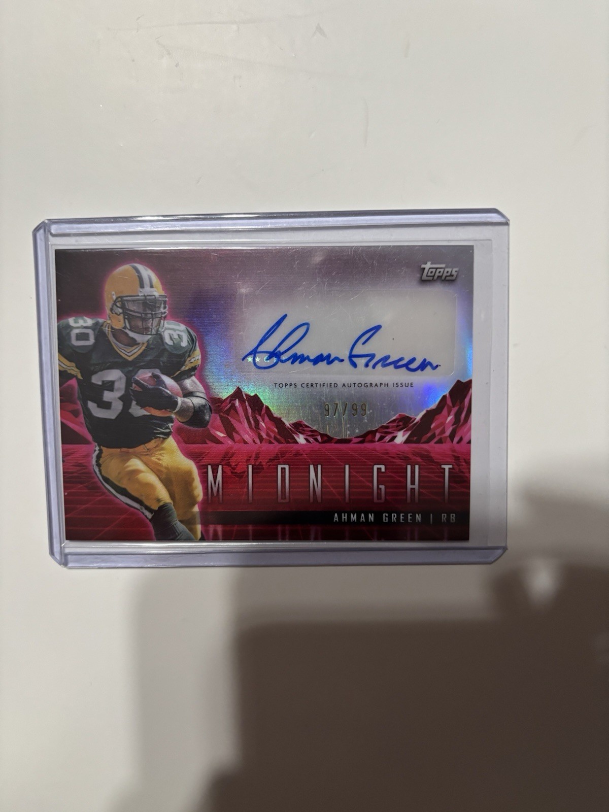 2024 Topps Midnight Red Horizon Signatures Ahman Green 97/99 Auto