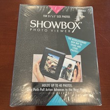 Showbox Photo Viewer 3.5  x5" Holds Up To 40 Pictures Album Book Burnes New