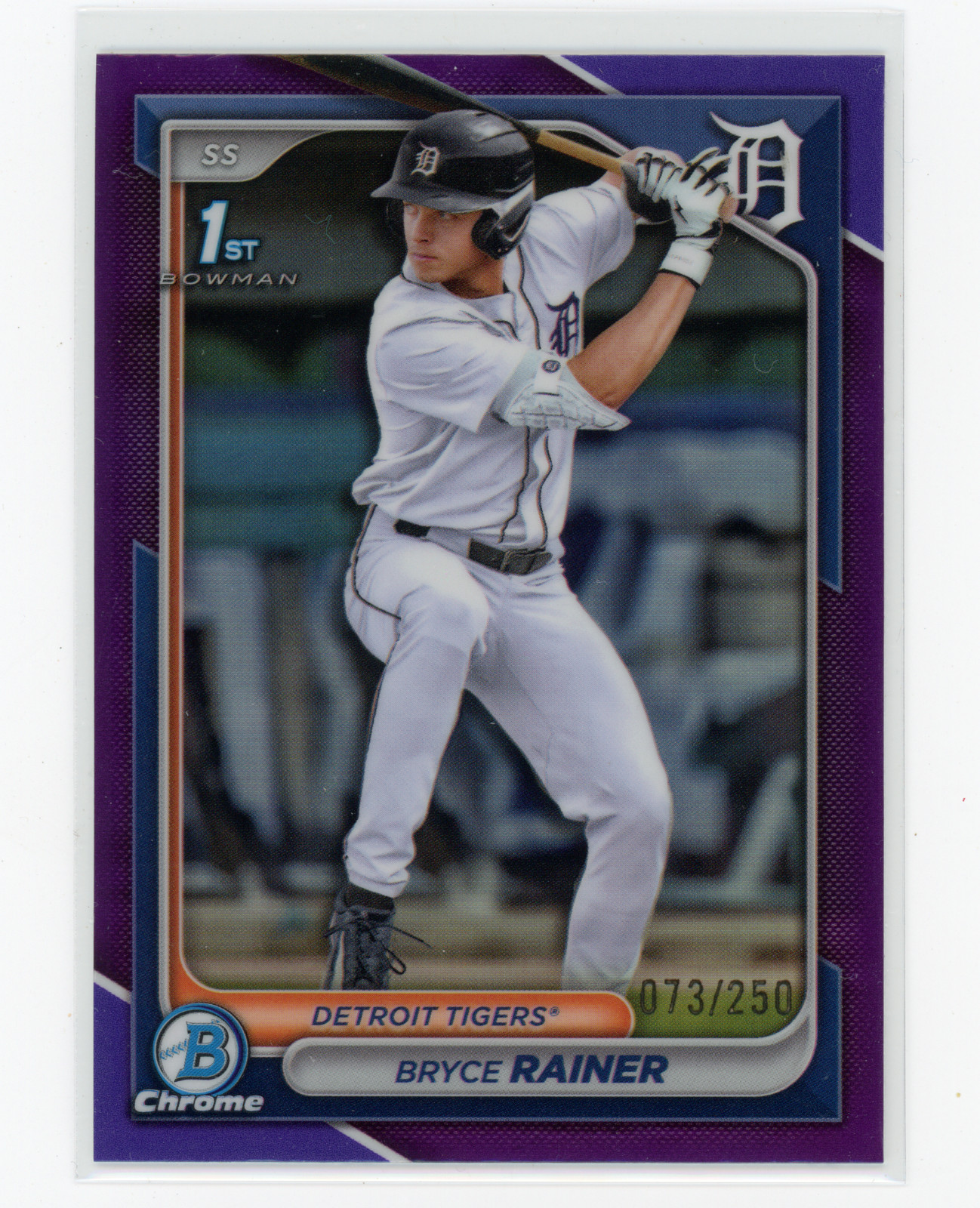 2024 Bowman Chrome Bryce Rainer 1st Prospect Purple Refractor #073/250 (CS)