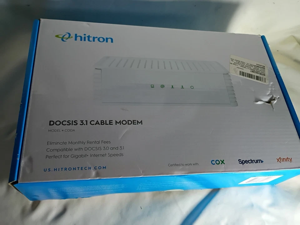 Hitron CODA DOCSIS 3.1 Cable Modem – Spectrum Cox Xfinity Compatible - Image 4 of 4