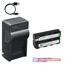 Kastar NP-F570 Battery AC & USB-C Charger for YC Onion Motorized Pan Head Slider