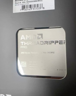 AMD Threadripper PRO 7955WX cpu processor 16-Core 32-Thread 4.5GHz 5.3GHz sWRX8