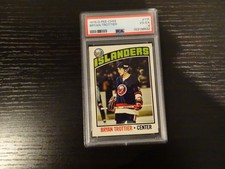 1976 OPC Hockey Card #115 Bryan Trottier Rookie Graded 4 VGEX PSA. rookie card picture