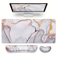 40*90cm Gimars 3 in1 Mouse Pad and Keyboard Wrist Rest, Large Gaming Mouse Pad &