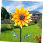 New ListingSunflower Wind Spinner Outdoor, Metal Wind Sculptures with Stake, Outdoor