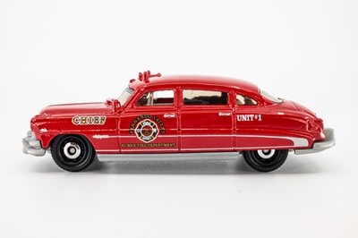 2018 Matchbox #64 '51 Hudson Hornet RED  | FERNANDO VALLEY CHIEF | MINT