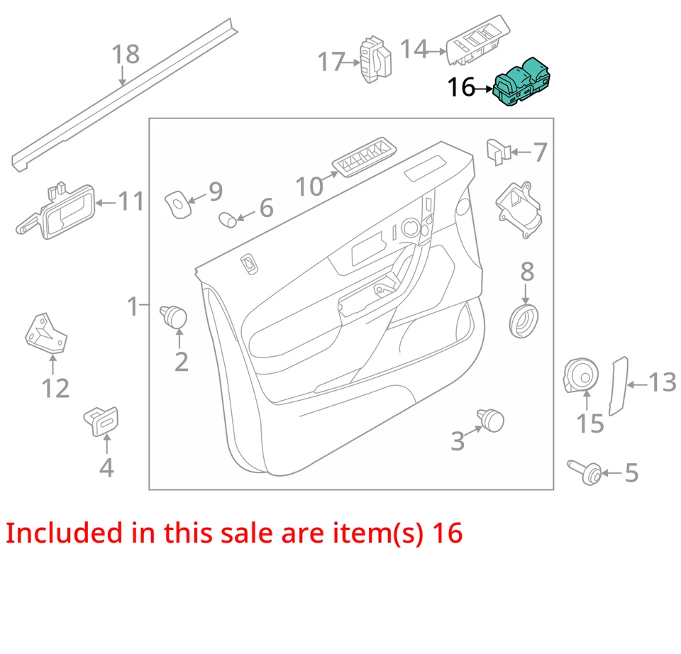 Interruptor principal de ventana eléctrica para conductor Ford Edge 2011-2014 ZSSWL Foto 3 de 4