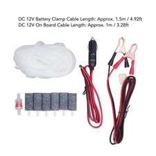 12V Car Battery Clip Adapter For Portable Oxygen Pump MPQ-903 Accessories Kit