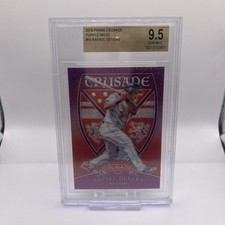 2018 Panini Chronicles - Crusade Rafael Devers #10 Purple Mojo Prizm /99 (RC)