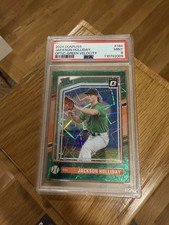 2024 Donruss Optic JACKSON HOLLIDAY Green Velocity /149 Rated Orioles PSA 9