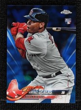 2018 Topps Chrome Blue Refractor 101/150 Rafael Devers #25 2s6