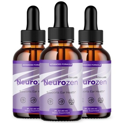 (3 Pack) Neurozen Ear Health Support Drops Natural Neuro Zen Vitamin 90 Servings
