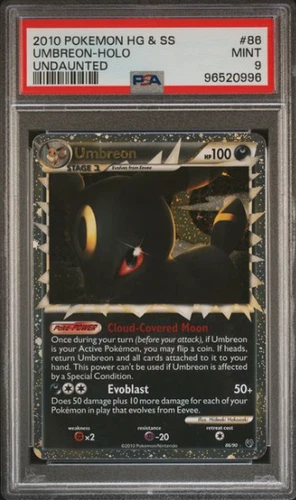 Umbreon (Prime) 86/90 Undaunted Holo PSA 9!!!