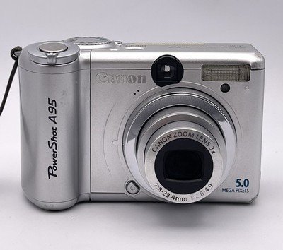 Canon PowerShot A95 5.0MP Digital Camera - Silver (Kit w/ Not