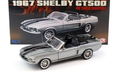 ACME PM 1:18 ACME 1967 Shelby GT500 Pro Touring Convertible grey metallic/ black stripes