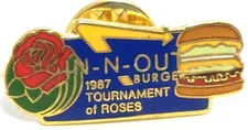 Rose Parade 1987 "IN-N-OUT Burger" 98th Tournament of Roses Lapel Pin