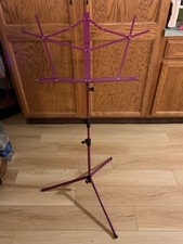 Titan Music Stand Purple with Carrying Bag - 3 Tier- EXC