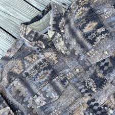 Panhandle Slim Western Wear Shirt Mens Sz 16.5-36 Aztec Print Cowboy Rodeo USA
