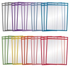 Dry Erase Pocket Sleeves 30 Count Crystal Clear Oversized 10.25" x 13.75" Hea...