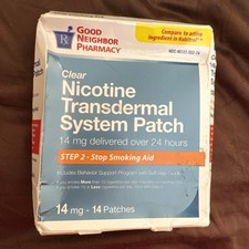 14 GNP Nicotine Transdermal System Patch Step 2 Patch 14mg Like HABITROL 2027