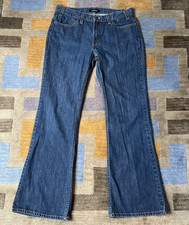 Levi's 1970 Flare Women's Jeans 31x32 Waist 33 Retro Blue Mid Rise 100 Cotton