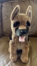 GERMAN SHEPHERD DOG FROM GERMANY VERY WELL MADE LARGE STUFFED ANIMAL