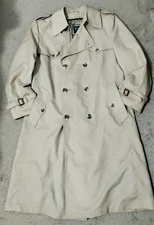 Christian Dior MONSIEUR Men’s Beige TRENCH COAT Size 42R ~ Excellent
