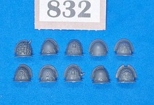 Warhammer 40K Chaos Space Marines Legionaries Shoulder Pads x 10 Games Workshop
