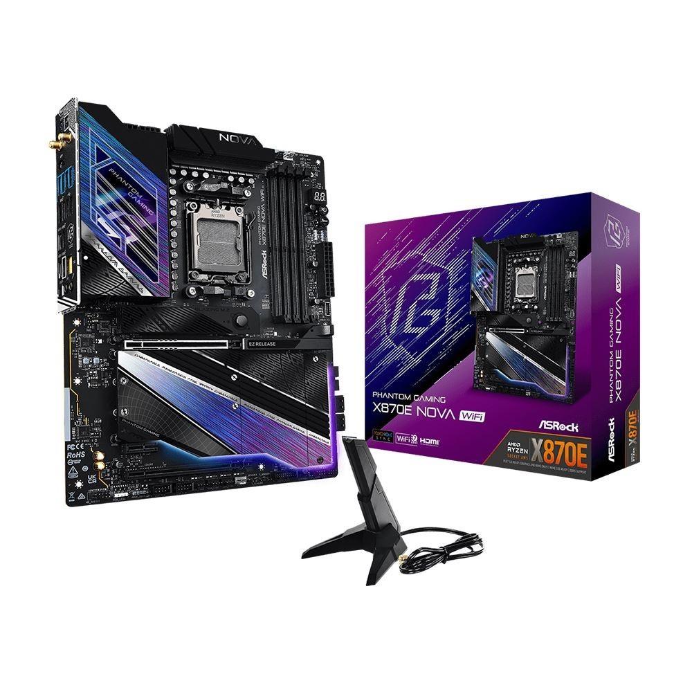 🔥 AMD Ryzen 7 9850X3D + ASROCK X870E NOVA Motherboard + Corsair