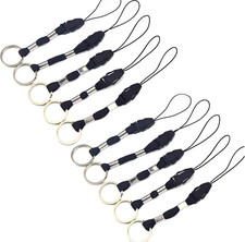 10 Pcs Nylon Finger Short Lanyards with Circular Ring Detachable,For USB Flash D