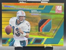2004 Donruss Elite Career Best #CB-5 Dan Marino Game Worn 3 Color Patch GOLD /25