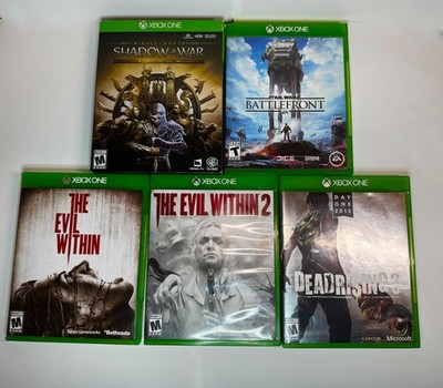 Xbox One Horror Game Lot 5   Evil Within 1 & 2, Dead Rising 3 + 2 More