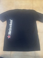 T SHIRT OFFICIAL HEINEKEN BEER BLACK SIZE M-MAN-NEW