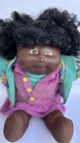 Cabbage Patch Kids AA Designer Line Coleco Black Corn Silk Hair DL 1989