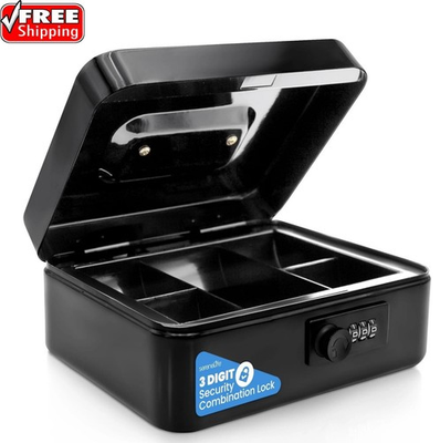 #ad #ad Security Money Box Fire Proof Lock Safe Storage Cash Gun Jewelry Portable Safety $21.35