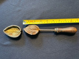 Millinery Bronze Mold w/ Steel Press Detailed Floral Petal  8.5”