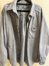 100% Cotton Made In The USA Gray Dress Shirt XL