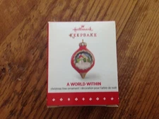 Hallmark Keepsake Ornament Mini Miniature A World Within Snowman 1st #1 2015