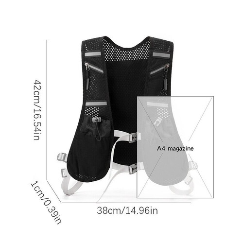 Damen Trinkweste Laufweste Leichter Fahrradrucksack für Outdoor-Sportarten - Bild 9 von 19