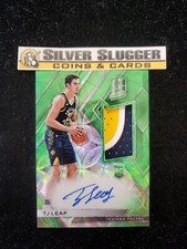 2017-18 TJ Leaf Spectra Green Scope 3 Color Jersey Patch Auto /49 RC Rookie 
