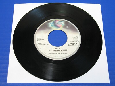 NIGHT - Hot Summer Nights / Party Shuffle - 70s Rock 45 VG VINYL RECORD