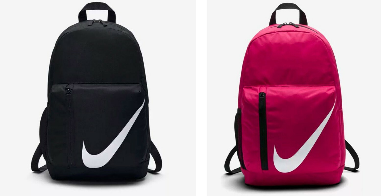nike elemental backpack grey and pink