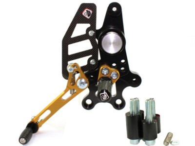 Ducabike Ducati Hypermotard 796 1100 verstellbare Rücksätze - schwarz-gold
