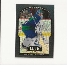 20-21 UD Allure Hockey Rookie Black Rainbow Parallel 93 Michael DiPietro