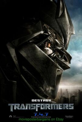 TRANSFORMERS MOVIE POSTER Original DS 27x40 DESTROY Style Advance Style